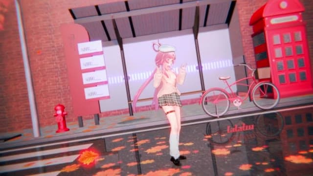 Uncensored MMD 015: Tiny Pink-Haired Loli dancing in Autumn Street