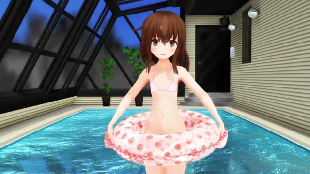 Uncensored MMD 015: Tiny Loli in Pink String Bikini