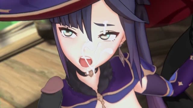 Mona Genshin Impact SFM: 3D Animated Pussy, Anal and Facial Cum