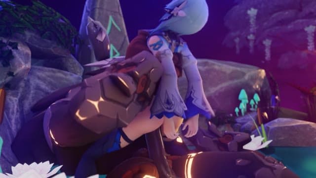 ViciNeko SFM 2024: Genshin Impact 3D Animated Eula & Ganyu vs Rocky Monster