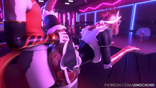 Fucking The Club's Lizard Maid